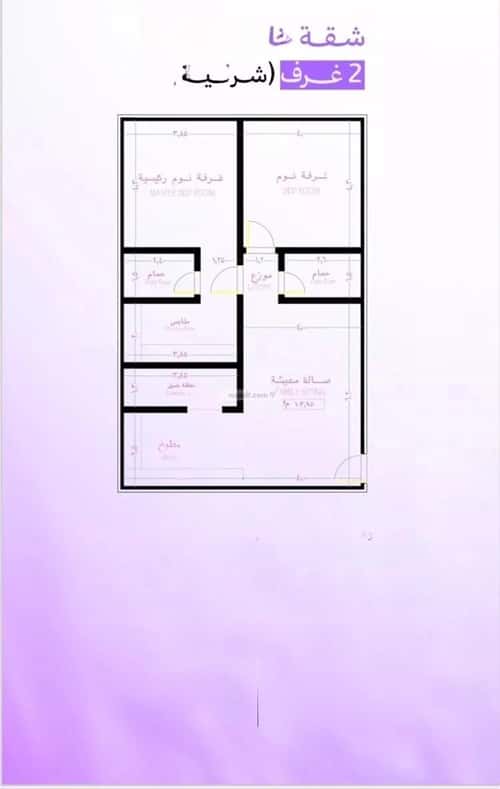 Apartment 859.65 SQM with 2 Bedrooms Obhur Al Janoubeyyah, North Jeddah, Jeddah