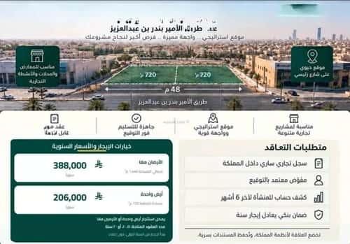 Land 720 SQM Facing South Al-Khaleej, East Riyadh, Riyadh