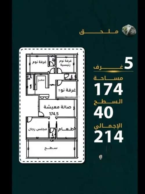 شقة 524.5 متر مربع ب 5 غرف الروضة، شمال جدة، جدة