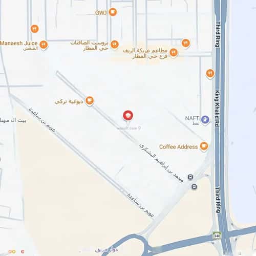فيلا 443.42 متر مربع شمالية على شارع 27م المطار، المدينة المنورة