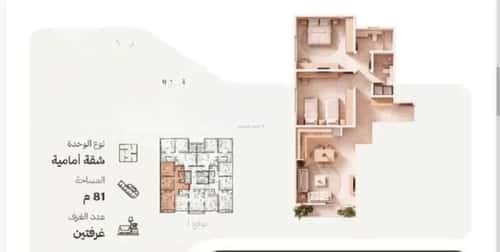 Apartment 625 SQM with 2 Bedrooms Al Nahdah, North Jeddah, Jeddah