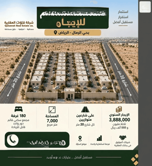 Building 7000 SQM Facing East Ar-Rimal, East Riyadh, Riyadh