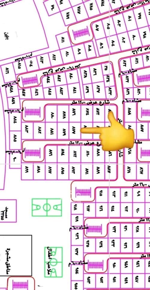 Land 423.5 SQM Facing East on 12m Width Street Ibriah Almashi, Madinah