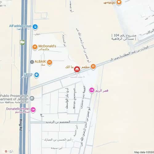 أرض 3359.1 متر مربع شمالية على شارع 20م الريان، شرق جدة، جدة
