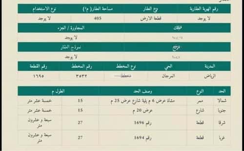 Land 405 SQM Al Marjan, East Riyadh, Riyadh