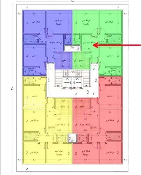 Apartment 96.98 SQM with 3 Bedrooms Al Manar, East Jeddah, Jeddah