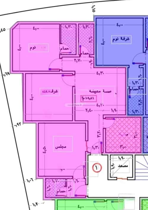 Apartment 107.12 SQM with 3 Bedrooms Al Manar, East Jeddah, Jeddah