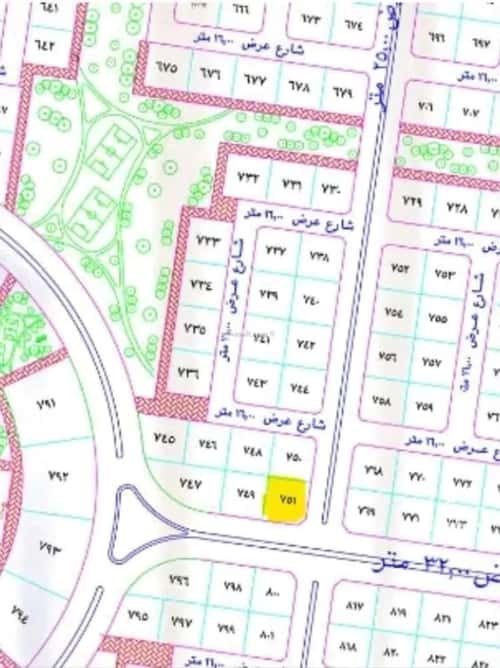 Land 420 SQM Facing South on 32m Width Street Al-Ghadeer, North Jeddah, Jeddah