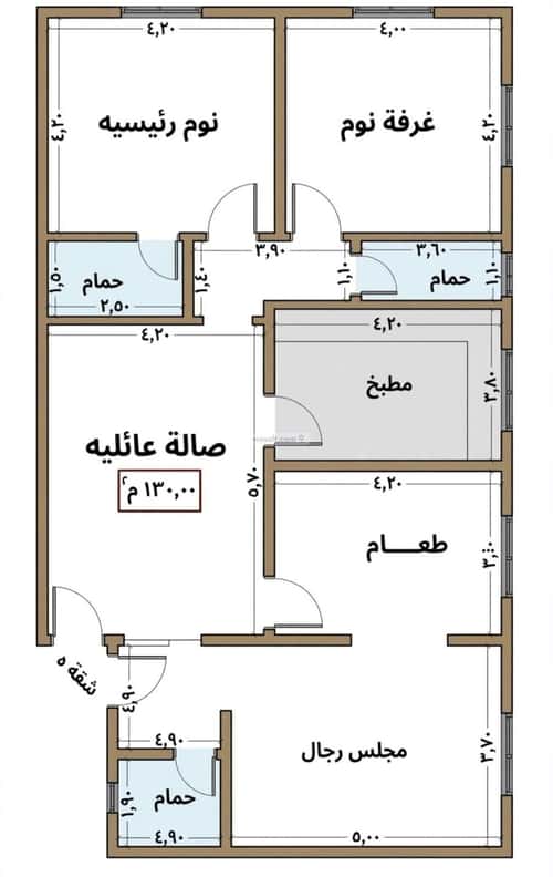 Apartment 780 SQM with 4 Bedrooms Al Nuzha, North Jeddah, Jeddah