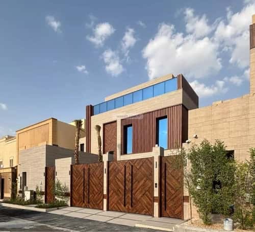 Villa 480.5 SQM Facing West on 15m Width Street Al-Aqeek, North Riyadh, Riyadh