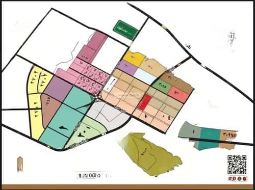 Land 500 SQM Facing North West on 20m Width Street Oraid, South Riyadh, Riyadh