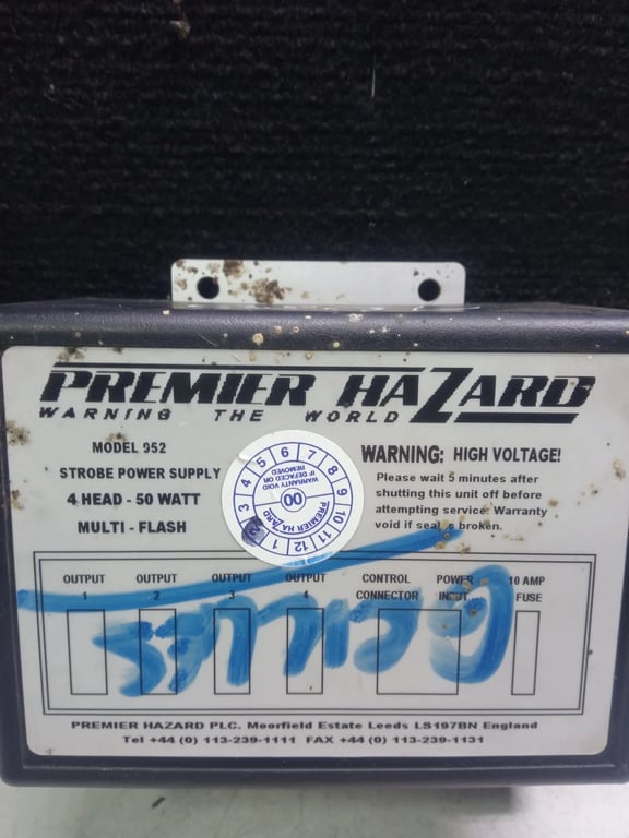 006174 MODEL 952 STROBE POWER SUPPLY 4HEAD 50 WATT