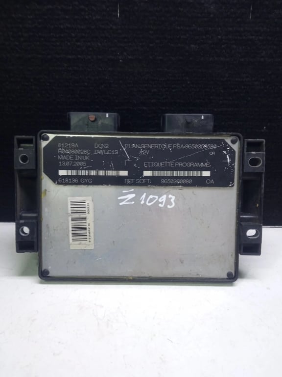 9650360080 9650359580 CITROEN ECU