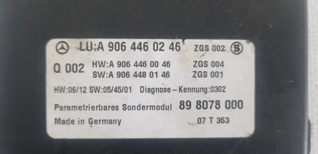 A9064460246 898078000 PDC control module for MB SPRINTER