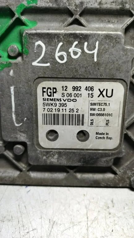 FGP12992406XU 5WK9395 7021911252 ECU for OPEL