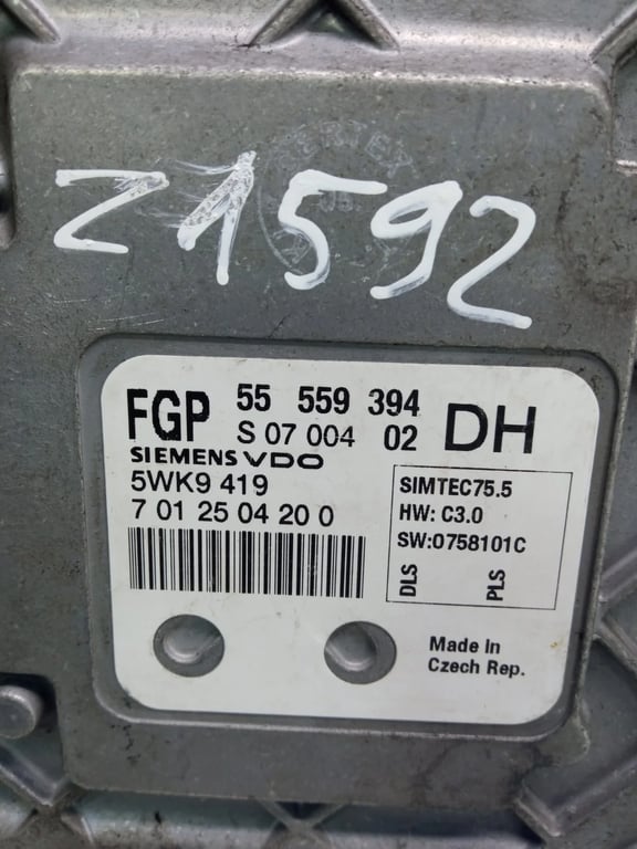 55559394 5WK9419 7012504200 ECU for OPEL