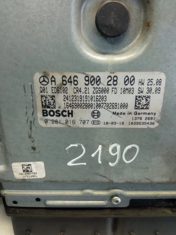 A6469002800 0281016707 ECU for MB