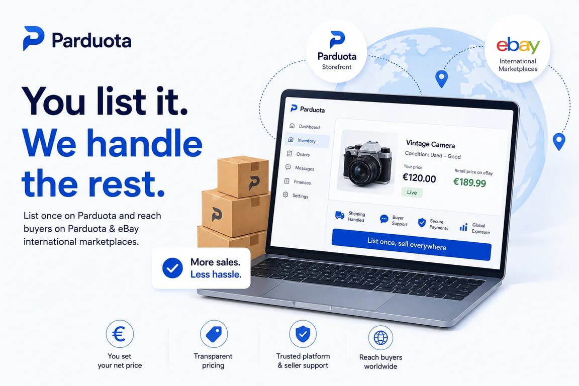 How to Become a Seller on Parduota
