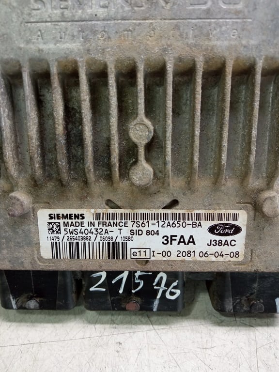 7S61-12A650-BA 5WS40432A ECU for FORD