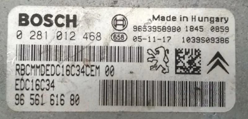 0281012468 Engine control unit/module ECU for Citroen Xsara Picasso