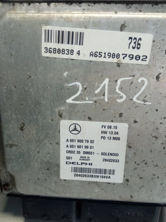 A6519007902 A6519019901 28402633 ECU for MB