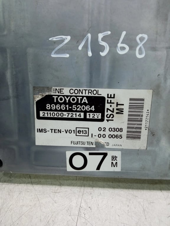 89661-52064 2110000-7214 ECU for TOYOTA YARIS