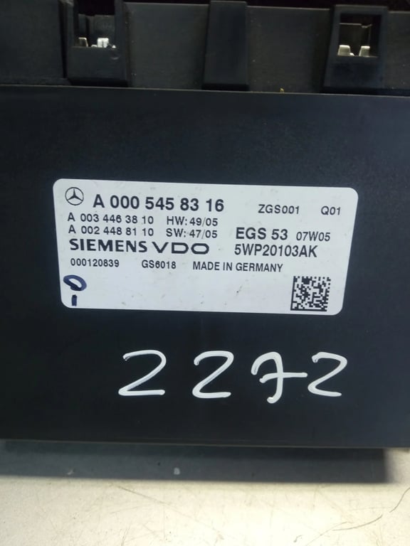 A0005458316 5WP20103AK ECU for MB