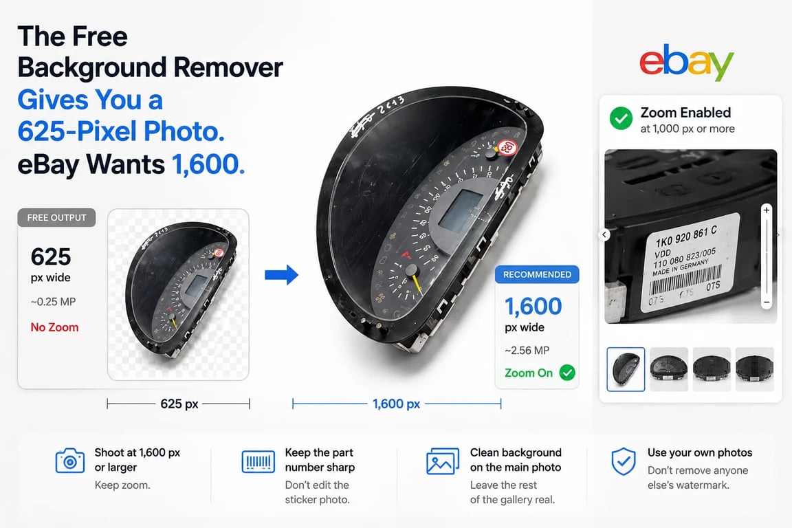 The Free Background Remover Gives You a 625-Pixel Photo. eBay Wants 1,600.