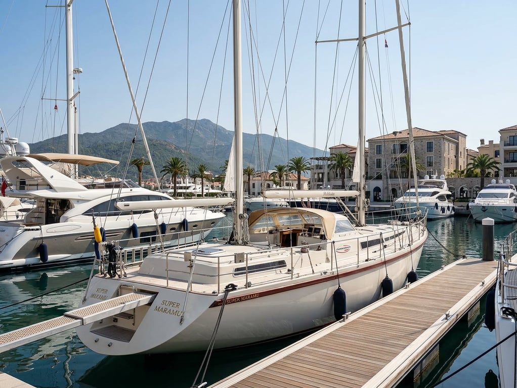 Spacious Amel Super Maramu saloon and navigation area interior