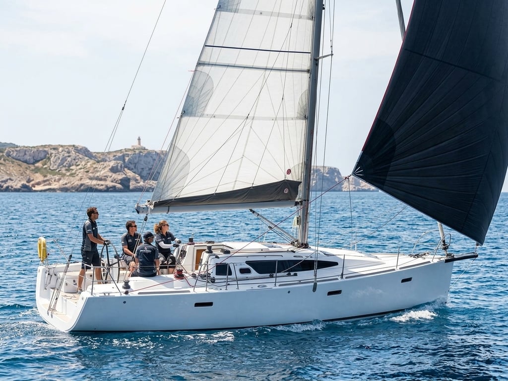 Side profile of Archambault A35 showing clean hull lines