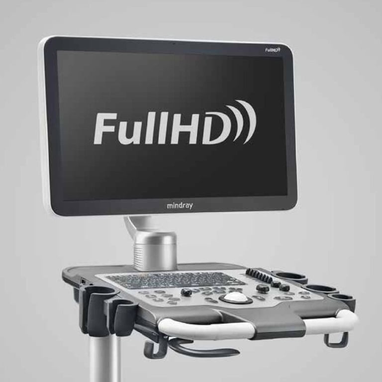 Mindray DC 30 kompaktes Design mit arretierbaren Rollen