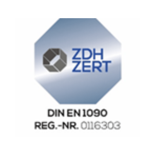 DIN EN 1090-2 Schweißfachbetrieb Zertifikat Franz Klotz GmbH - ZDH-ZERT geprüfte Qualität für tragende Stahlkonstruktionen und Metallbau, Zertifizierungsnummer 01577-2016