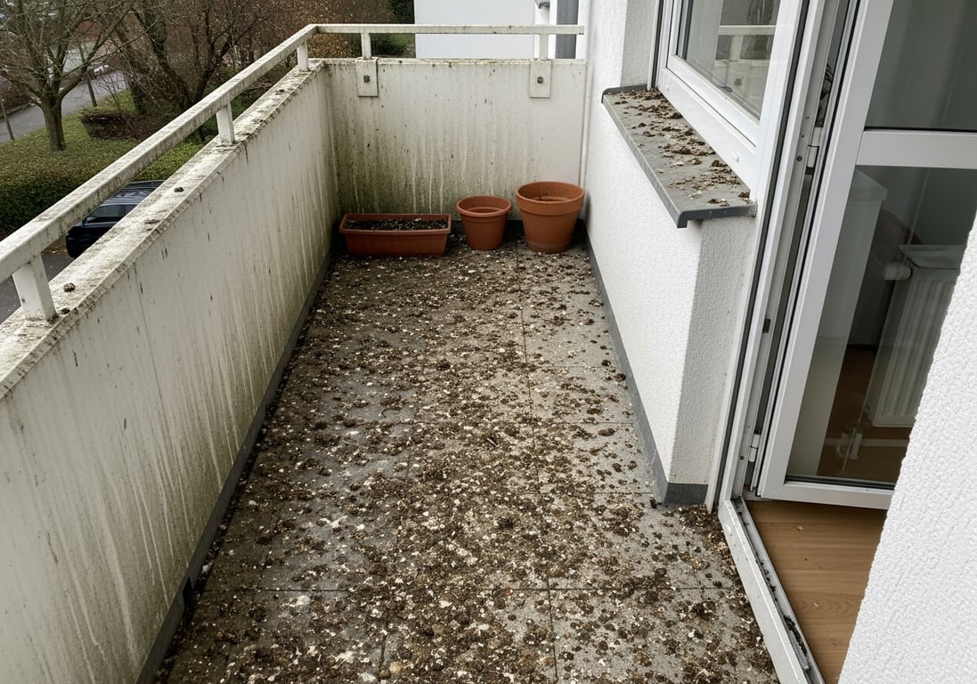 Unbenutzbarer Balkon – Befall in Dortmund