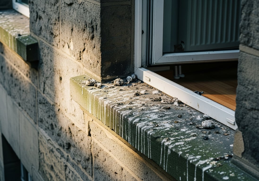 Kotspur an der Fassade – Befall in Dortmund