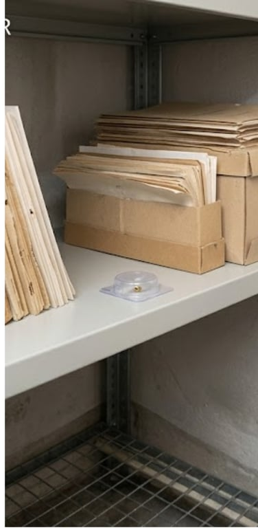 Rettung eines privaten Archivs vor Fraßschäden – nachher, in Dortmund