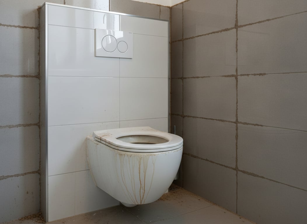 Toilette mit Urinstein & Grime – vorher, in Dortmund