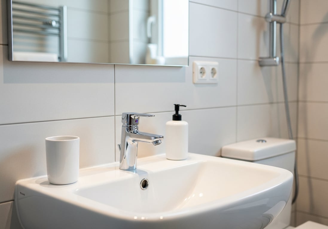 Verkalktes Waschbecken – nachher, in Dortmund