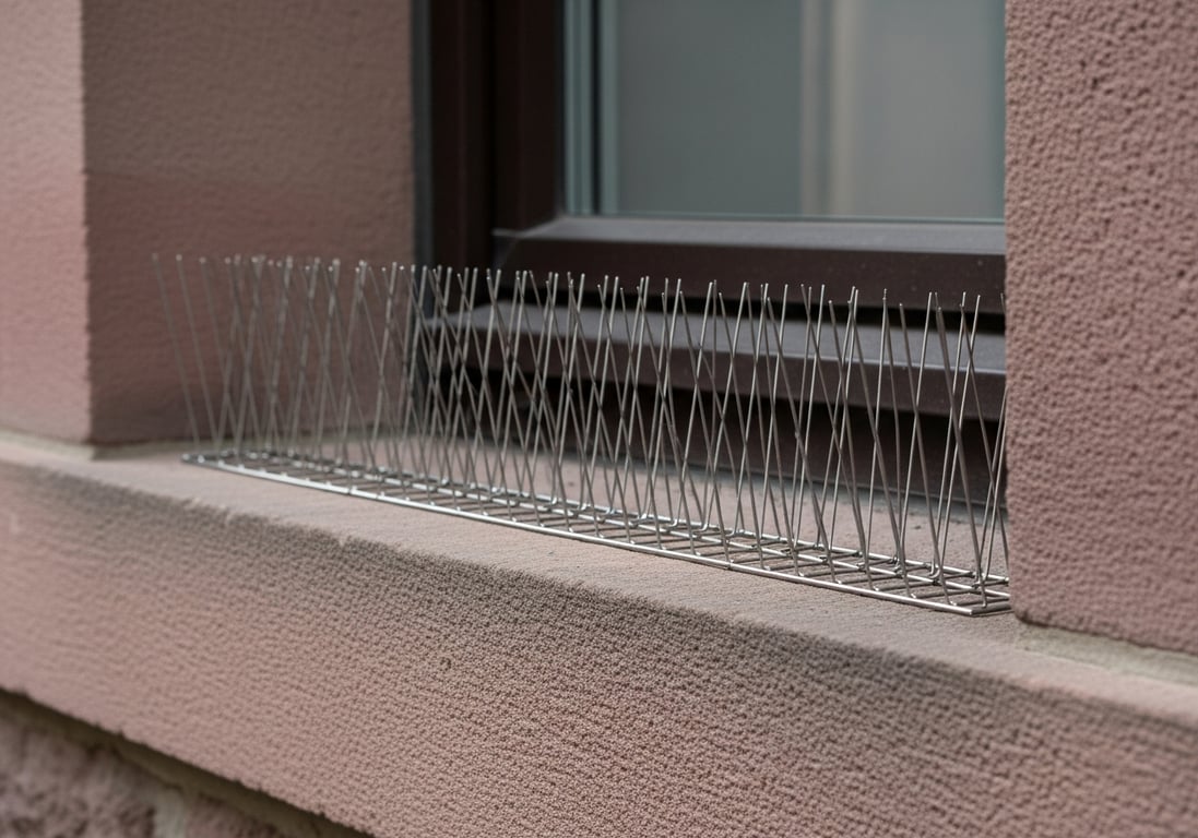 Taubenspikes-Montage in Dortmund
