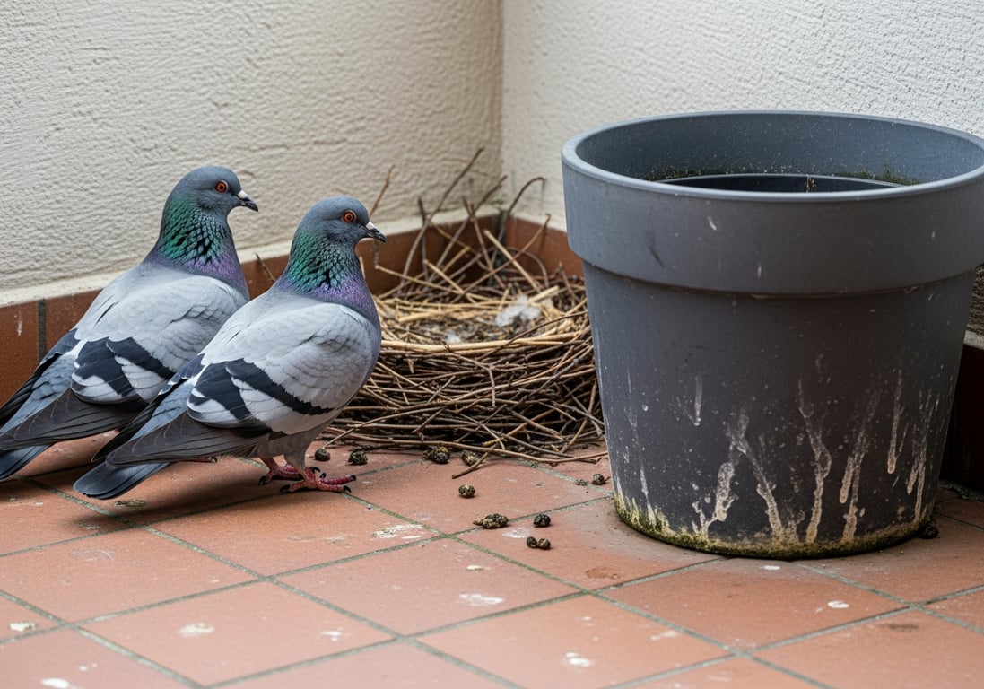 Nistplatz in der Balkonecke – Befall in Dortmund