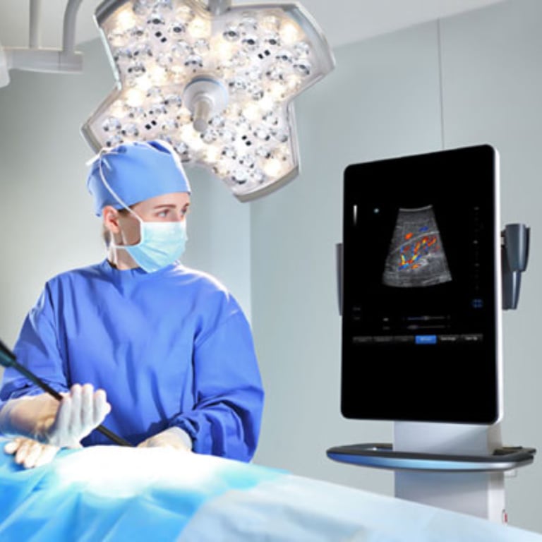 Mindray TE9 Laptop-Ultraschall Gesamtansicht