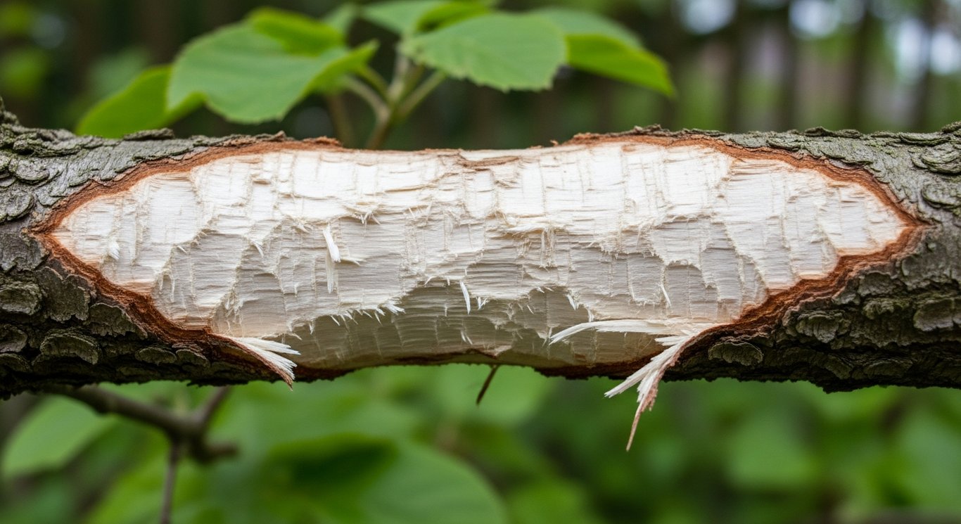 Schäden durch Hornissen: Rinde, Holz und Gebäude