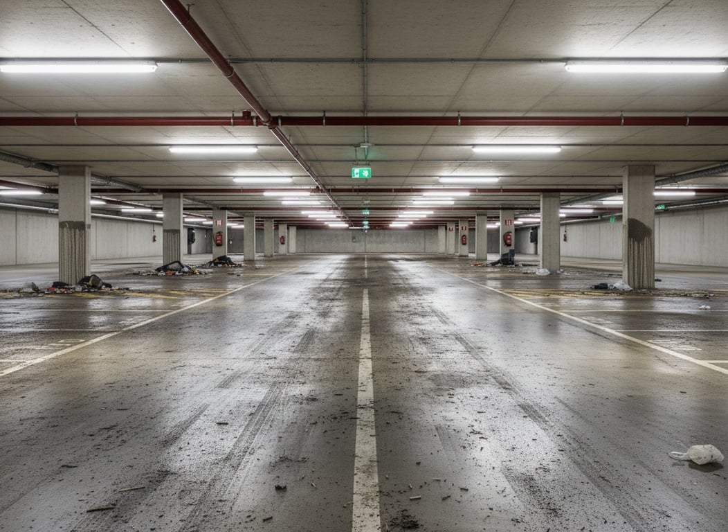 Tiefgarage einer Wohnanlage – vorher, in Gelsenkirchen