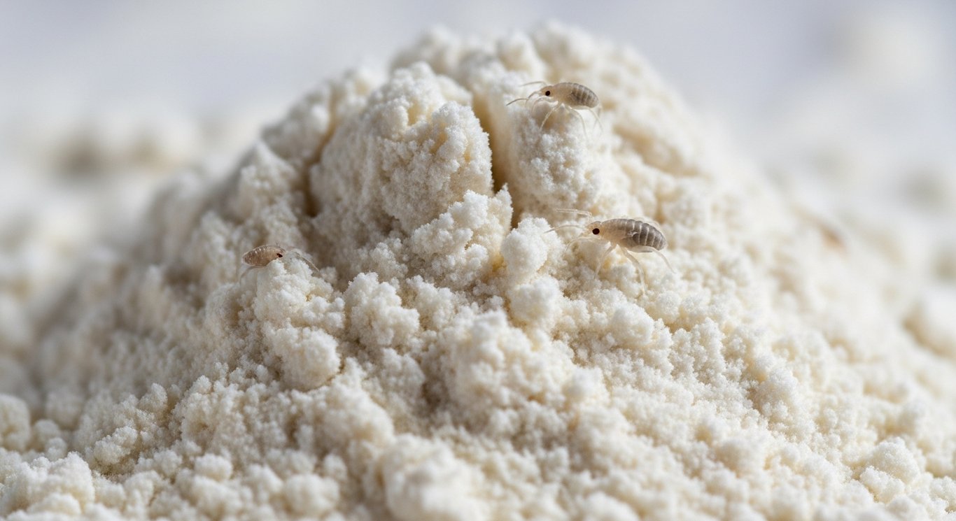 Mehlmilben erkennen: Anzeichen im Mehl und Müsli