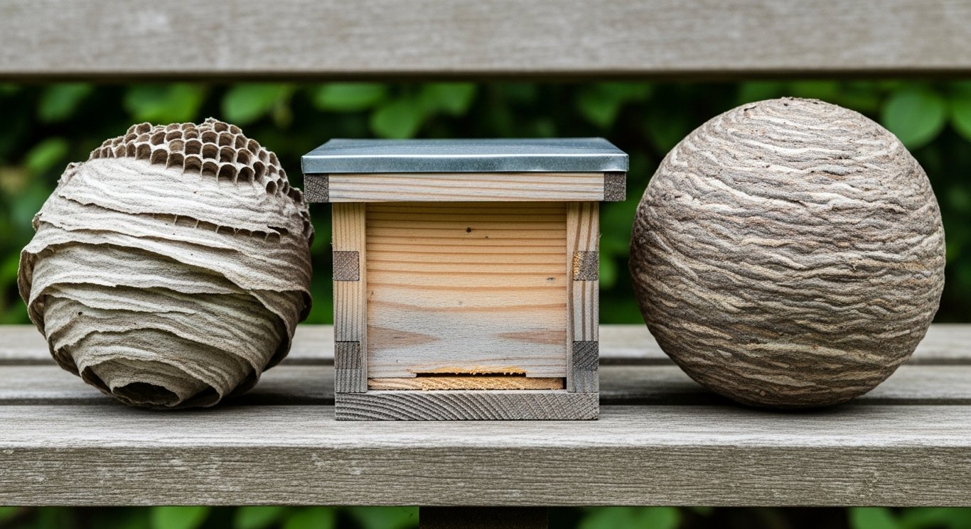 Wespe, Biene, Hornisse und Hummel unterscheiden