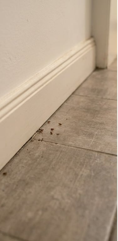 Floh-Invasion in einem Dortmunder Mehrfamilienhaus – vorher, in Dortmund