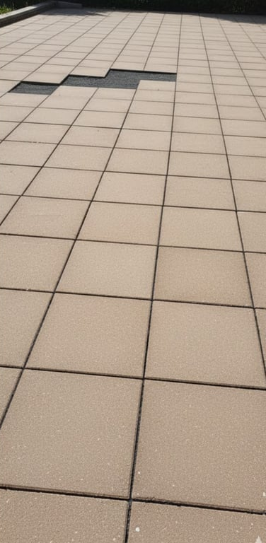Gepflasterte Hangterrasse vor dem Absacken bewahrt – nachher, in Iserlohn