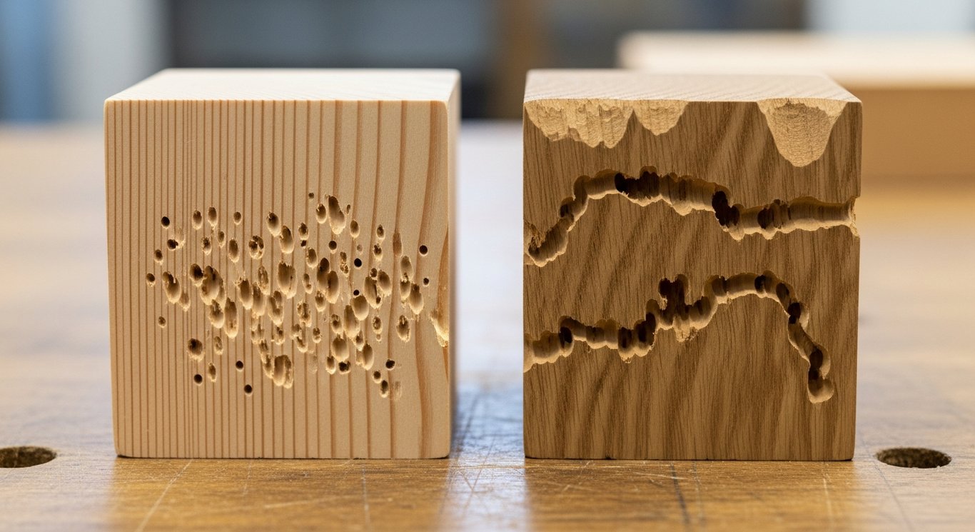 Holzwurm oder Hausbock? Arten sicher unterscheiden