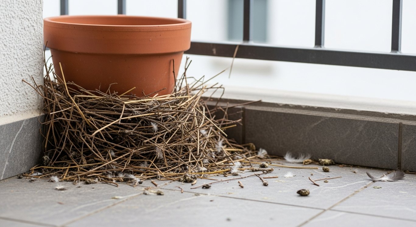 Taubennest auf dem Balkon – was jetzt zu tun ist