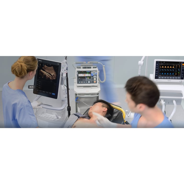 Mindray TE7 ACE klinischer Einsatz bettseitige Sonographie
