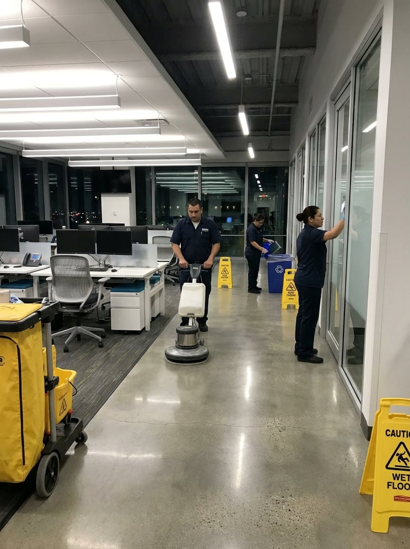 First Choice Cleaning team at work